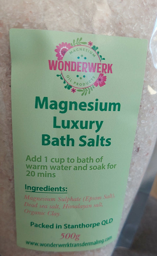 Wonderwerk Luxury Magnesium Bath Salts 500g pouch
