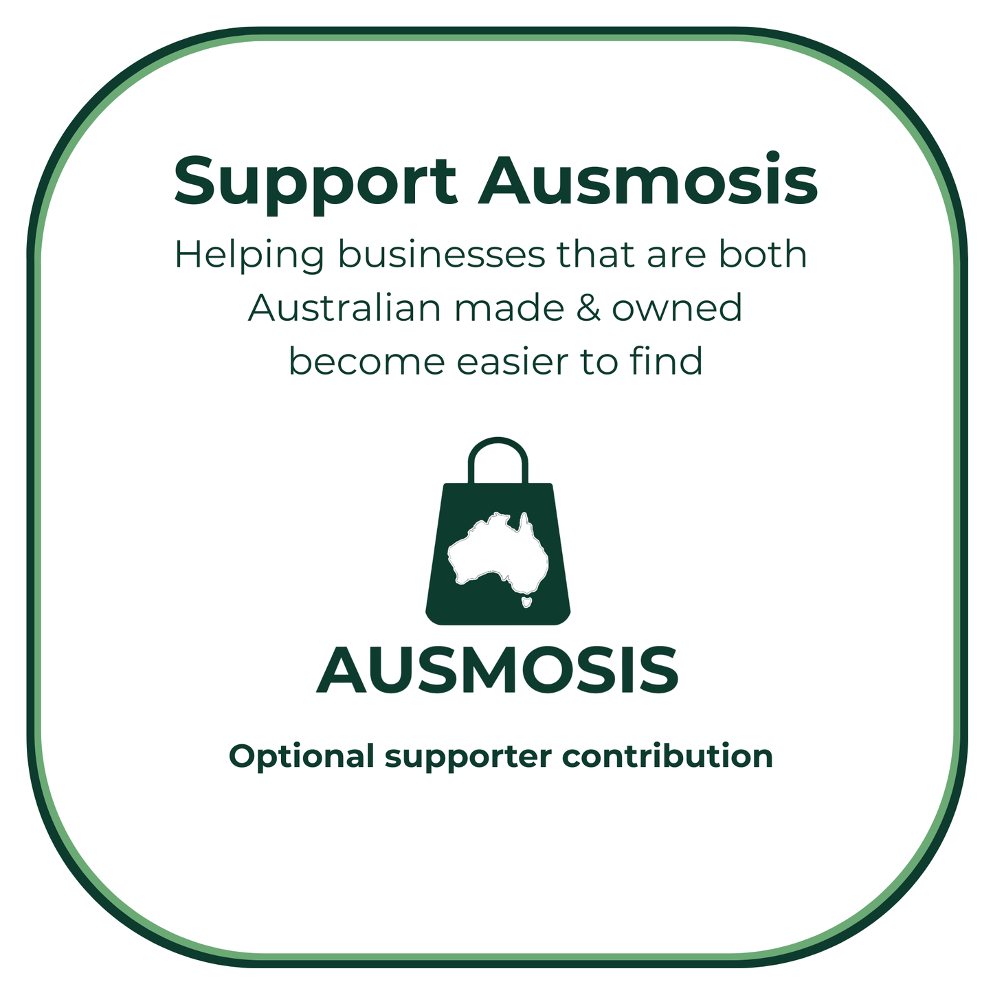 Ausmosis Supporter Contribution