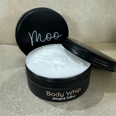 Australian made Moo Organics Tallow Body Whip grass fed whipped moisturiser