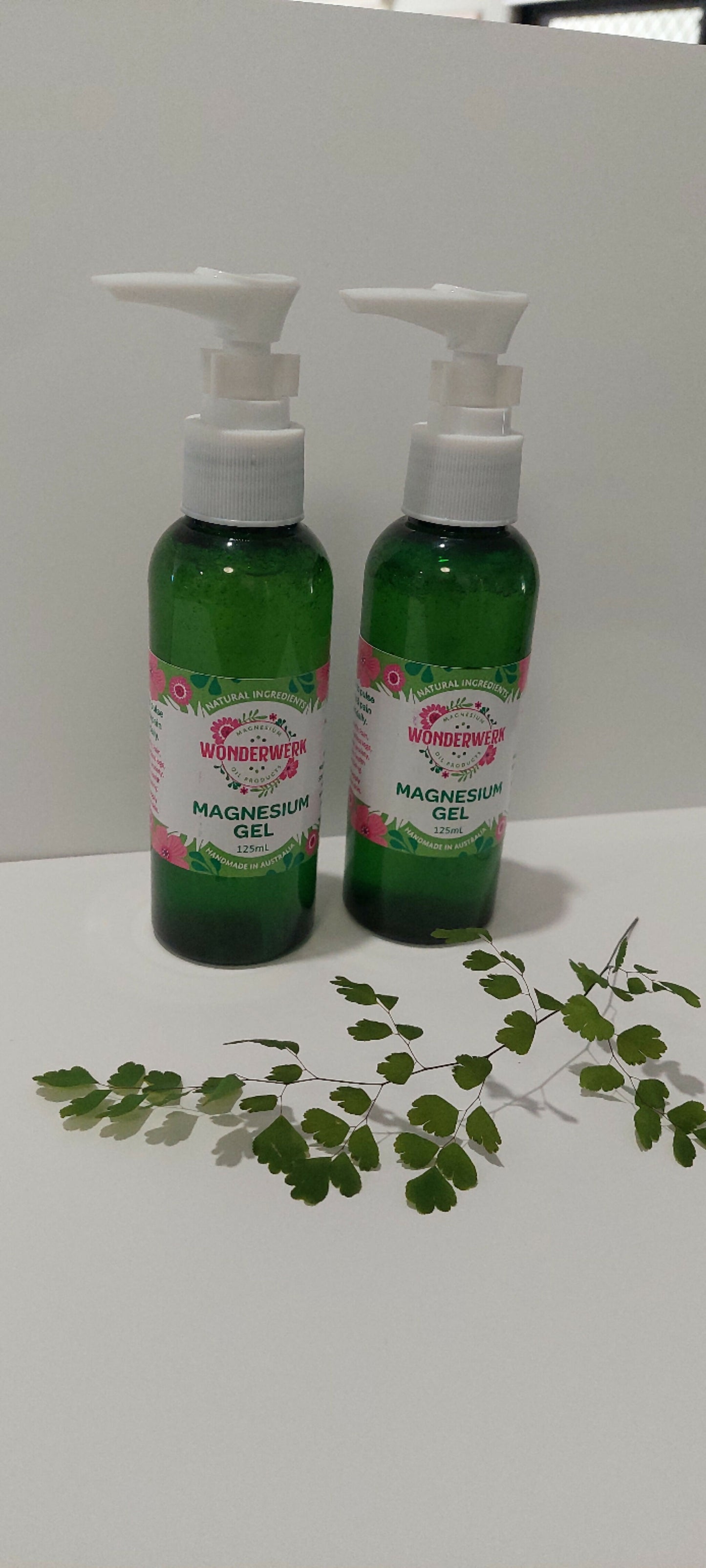 Wonderwerk Magnesium Gel 125ml Twin Pack bottles