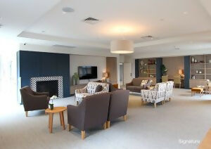 Australian made timber coffee table in open plan living room by Flamingo Furniture