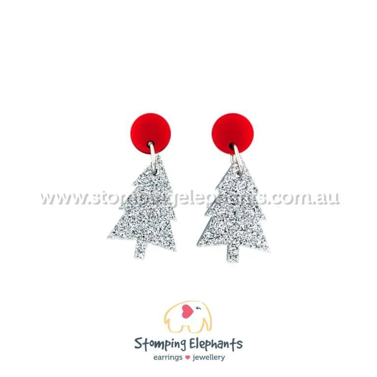 Christmas Tree Dangle Earrings