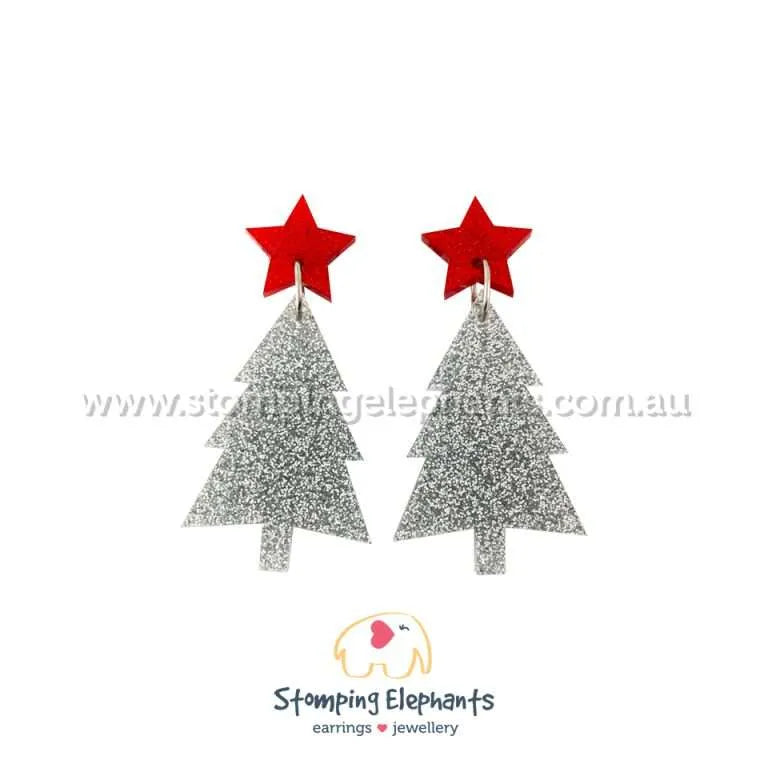 Christmas Tree Dangle Earrings