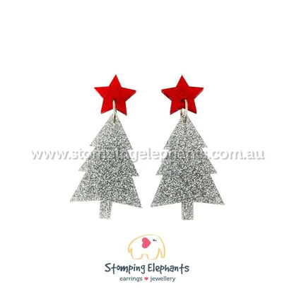 Christmas Tree Dangle Earrings