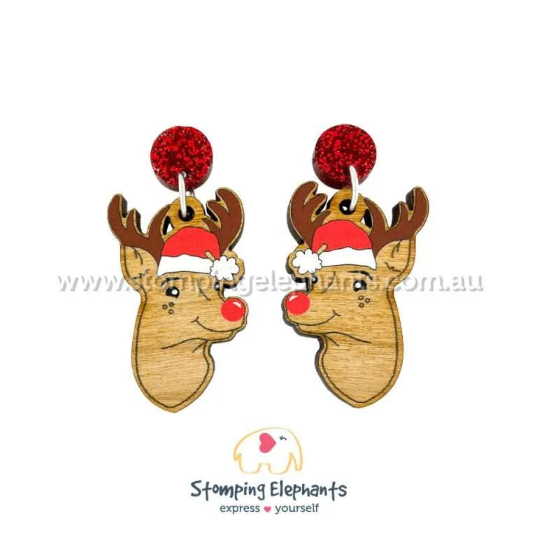 Traditional Christmas Dangle Earrings