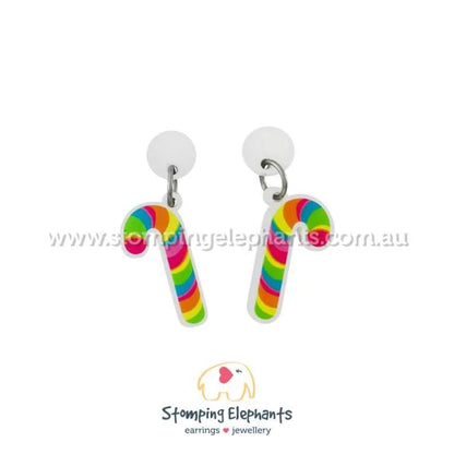 Traditional Christmas Dangle Earrings