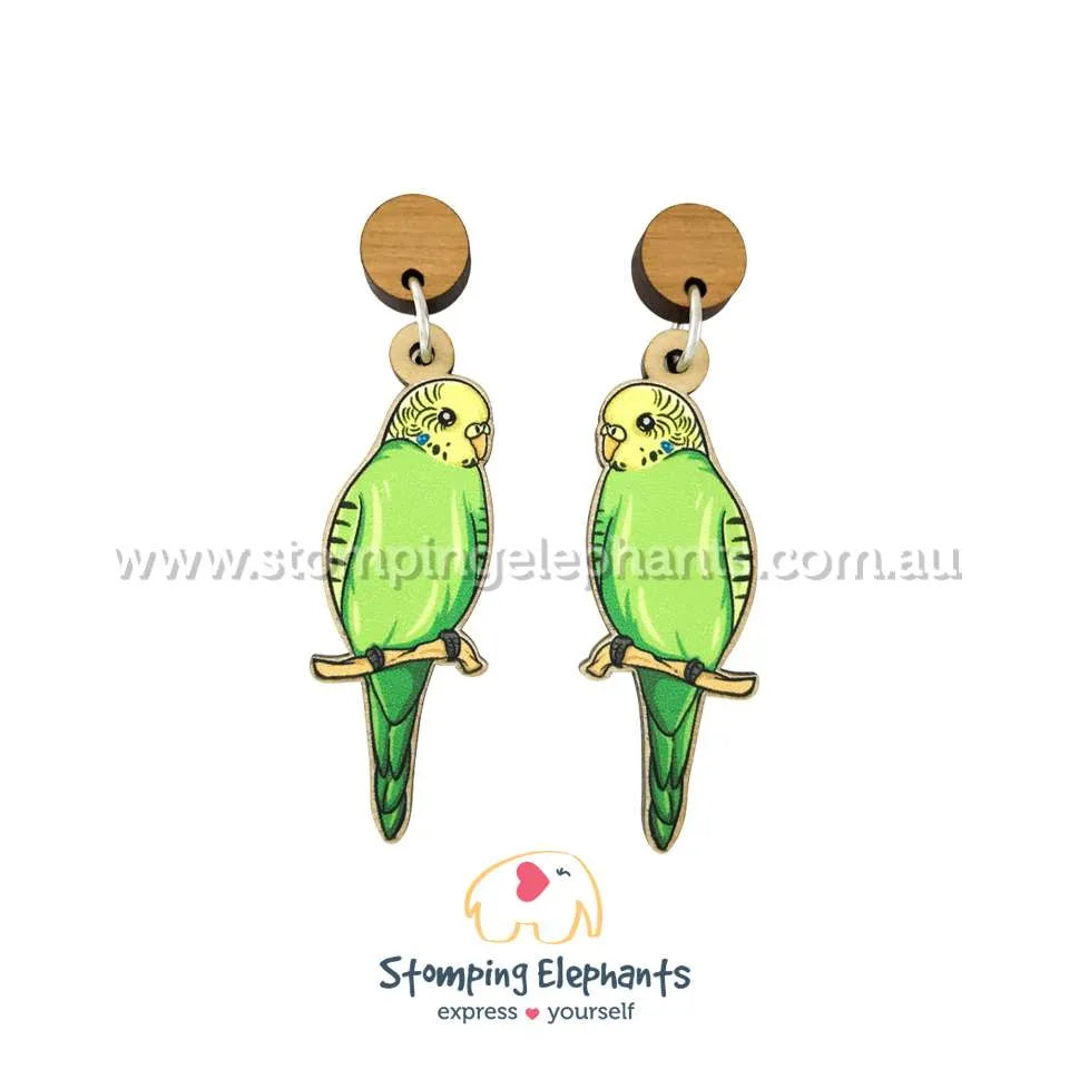 Native Australian Bird Dangle Earrings