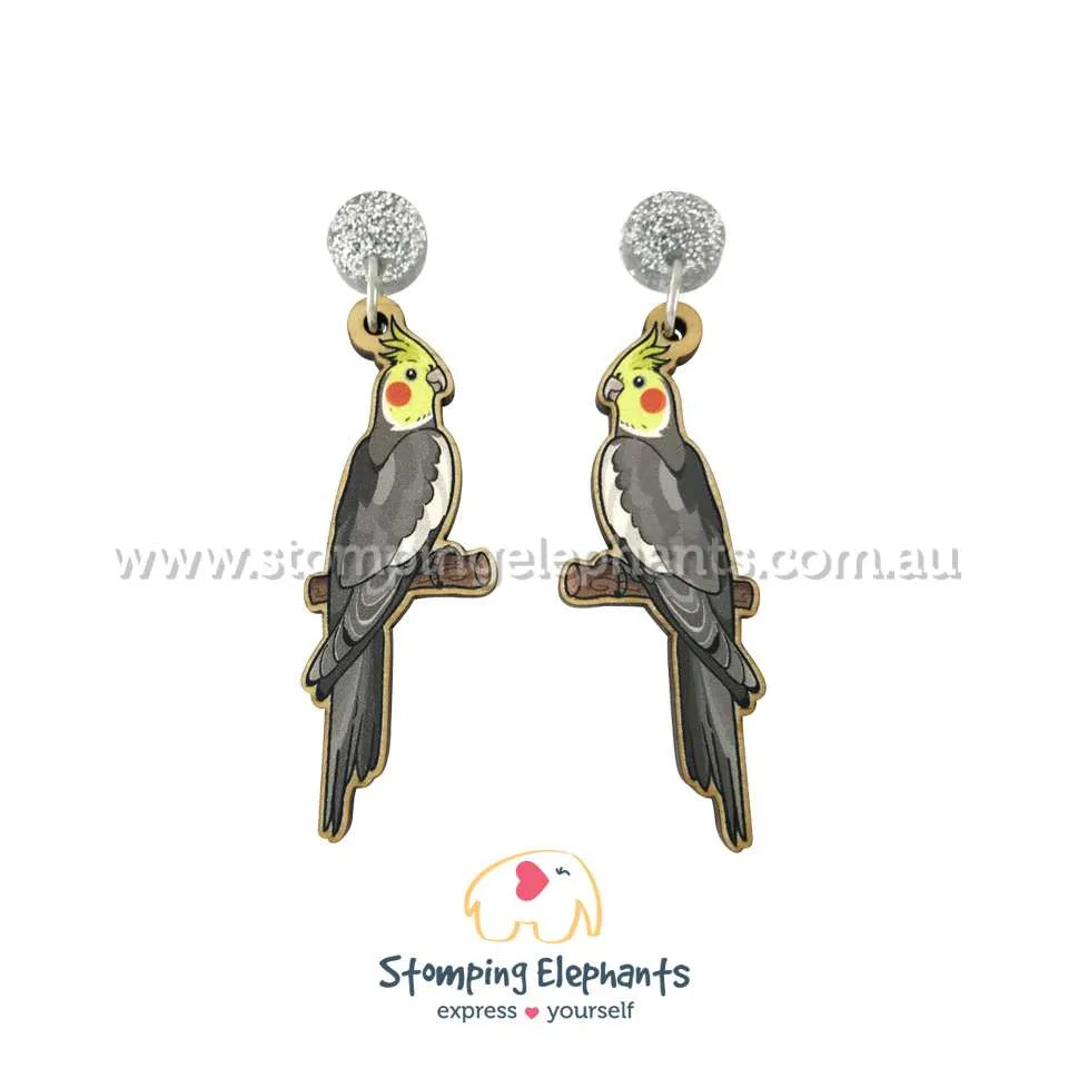 Native Australian Bird Dangle Earrings