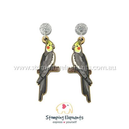 Native Australian Bird Dangle Earrings