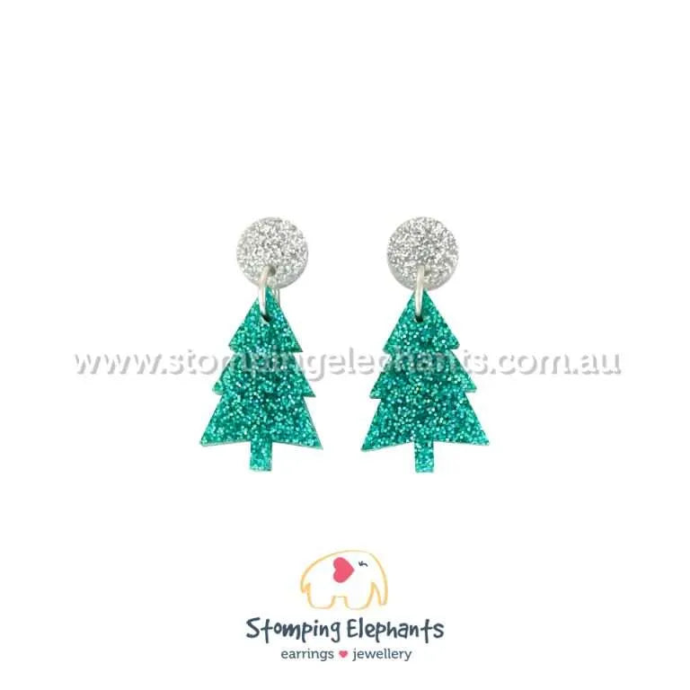 Christmas Tree Dangle Earrings