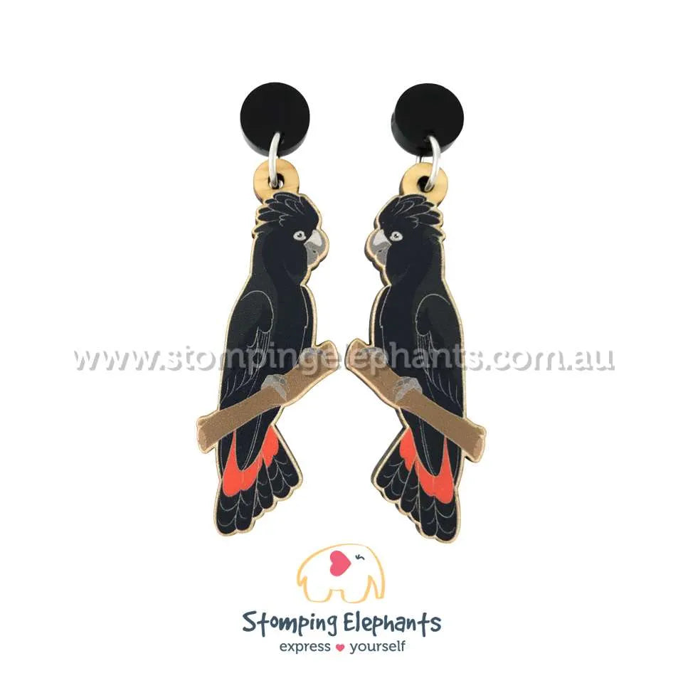 Native Australian Bird Dangle Earrings