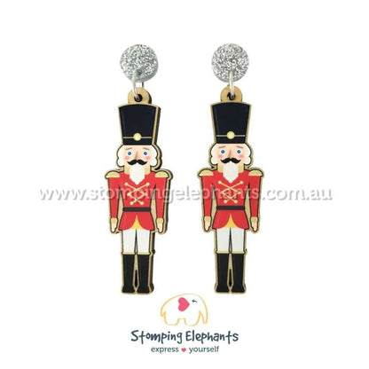 Traditional Christmas Dangle Earrings