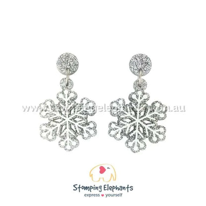 Snowflake Dangle Earrings