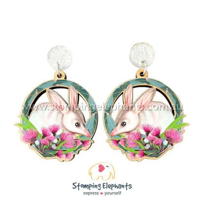 Native Australian Animal Dangle Earrings