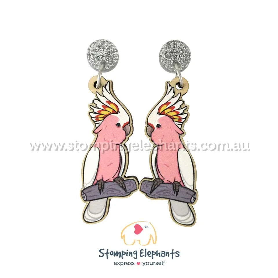 Native Australian Bird Dangle Earrings