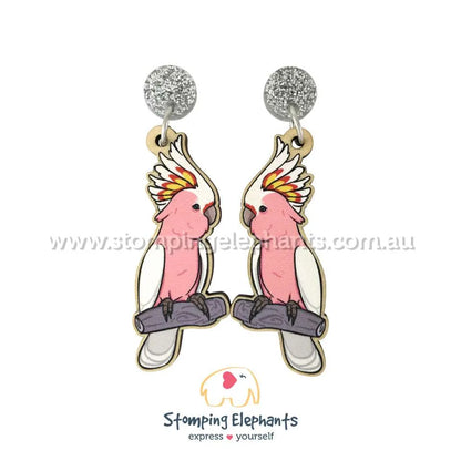 Native Australian Bird Dangle Earrings