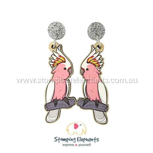 Native Australian Bird Dangle Earrings