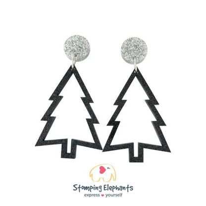 Christmas Tree Dangle Earrings