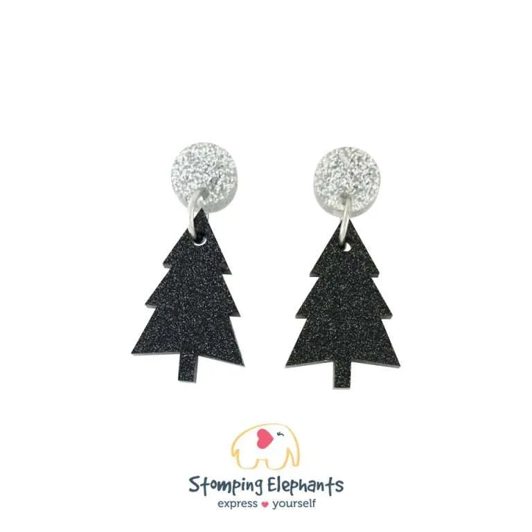 Christmas Tree Dangle Earrings
