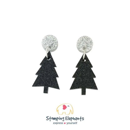 Christmas Tree Dangle Earrings