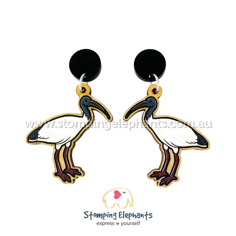 Native Australian Bird Dangle Earrings