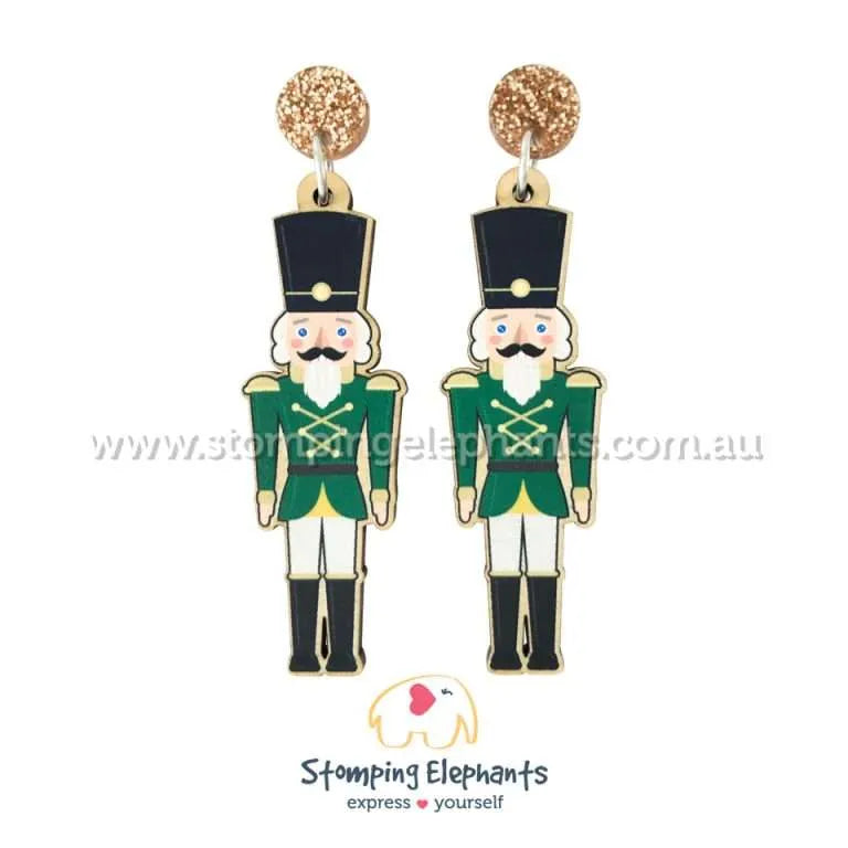 Traditional Christmas Dangle Earrings