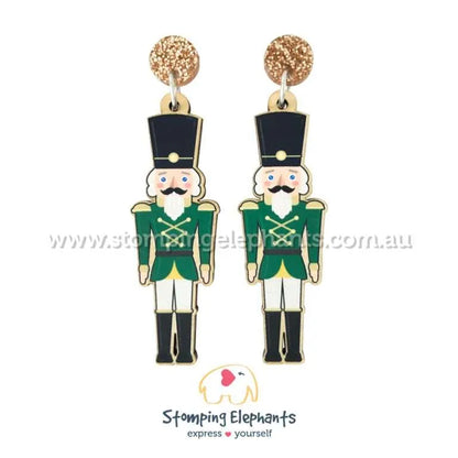 Traditional Christmas Dangle Earrings