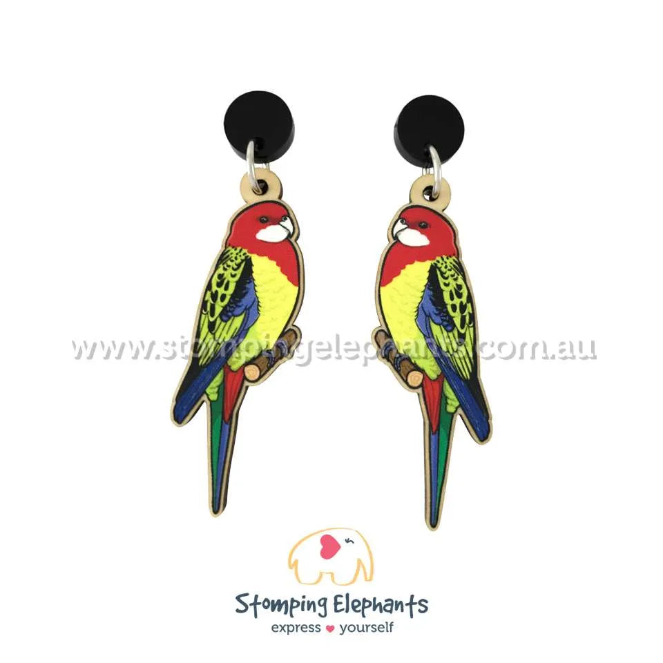 Native Australian Bird Dangle Earrings