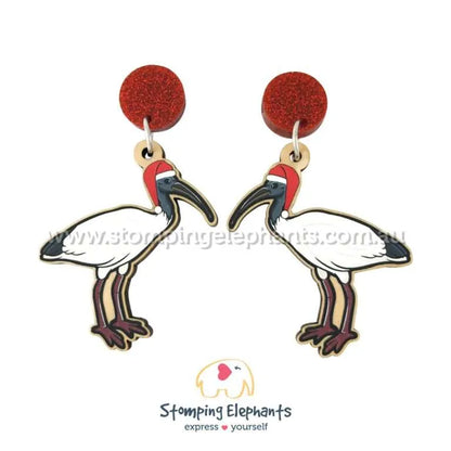 Aussie Christmas Dangle Earrings