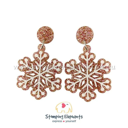 Snowflake Dangle Earrings