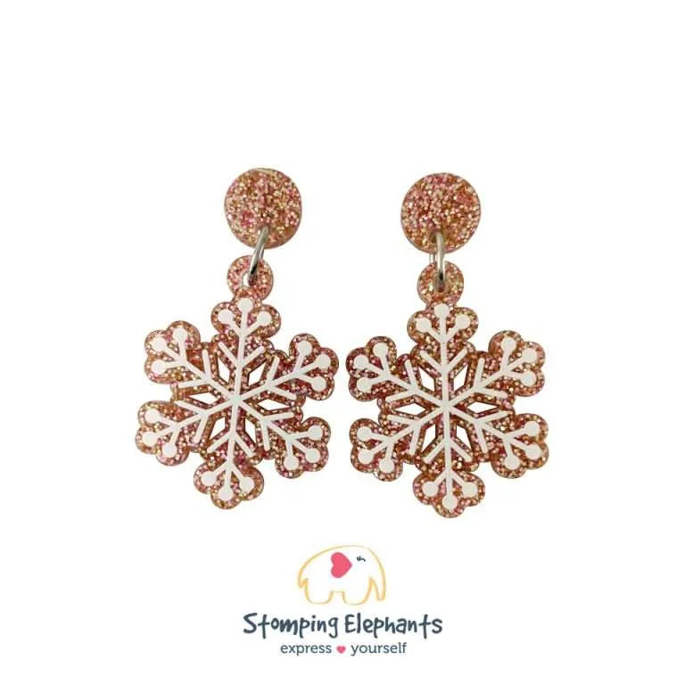 Snowflake Dangle Earrings