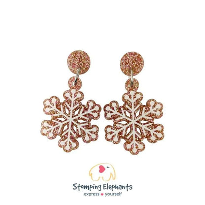 Snowflake Dangle Earrings
