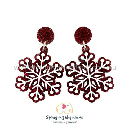 Snowflake Dangle Earrings