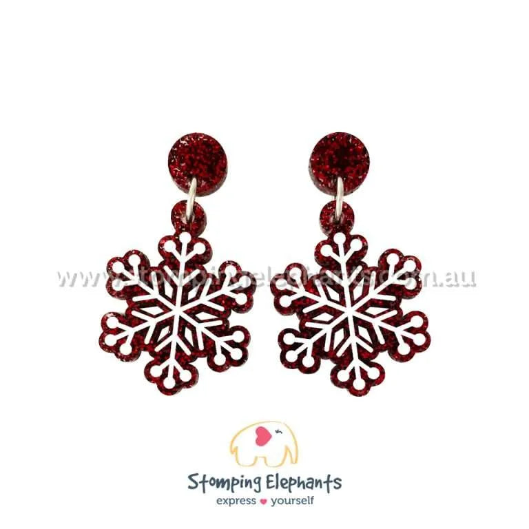 Snowflake Dangle Earrings