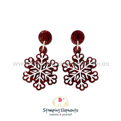 Snowflake Dangle Earrings