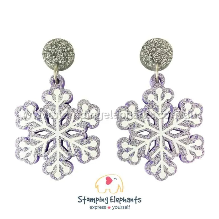 Snowflake Dangle Earrings