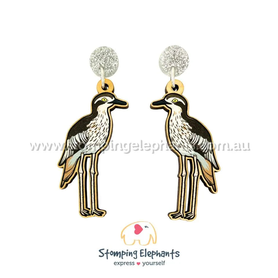 Native Australian Bird Dangle Earrings