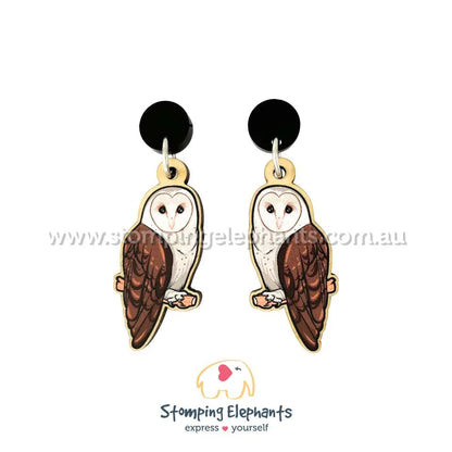 Native Australian Bird Dangle Earrings