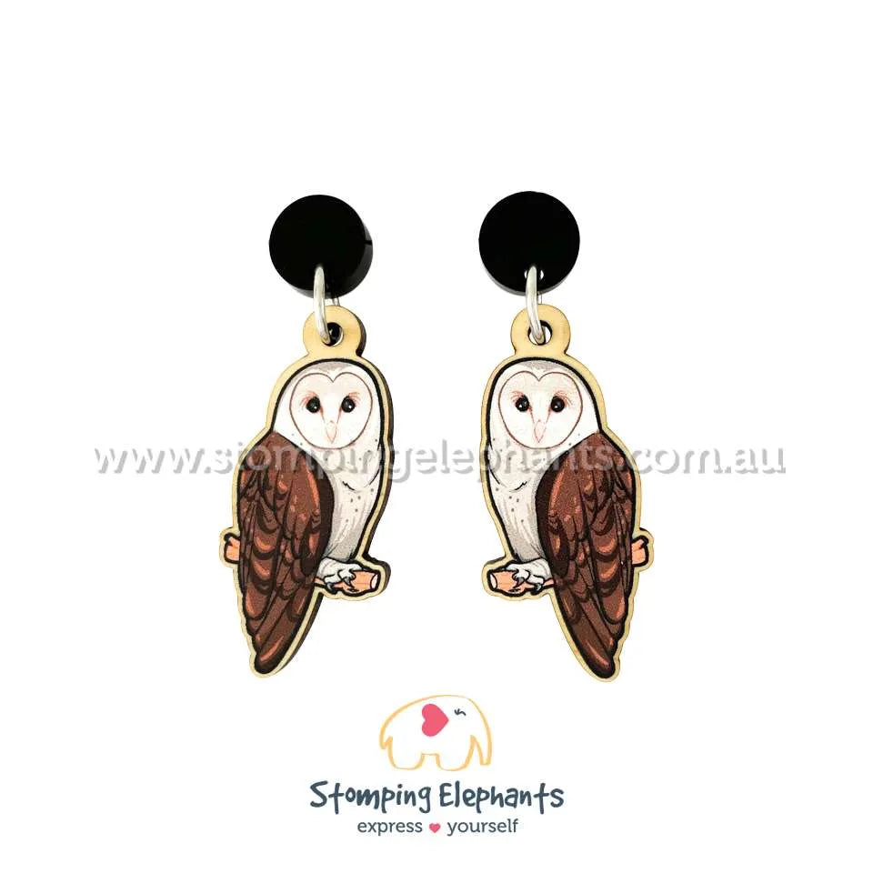 Native Australian Bird Dangle Earrings