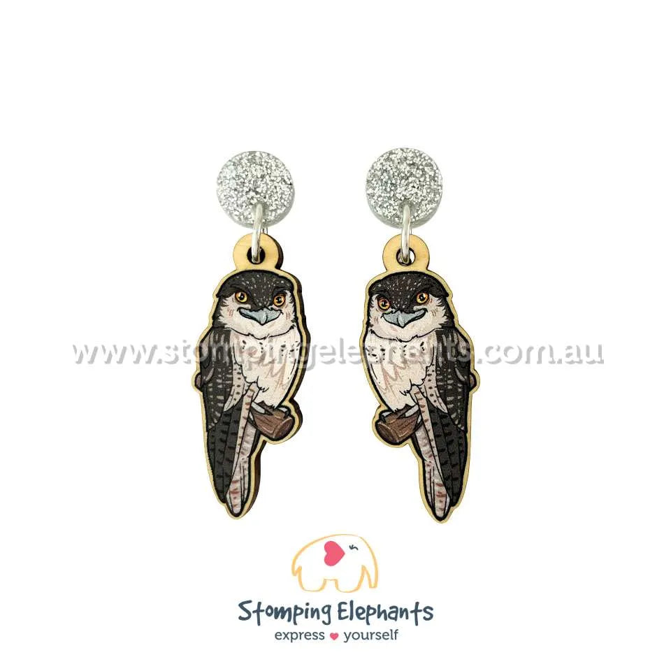 Native Australian Bird Dangle Earrings