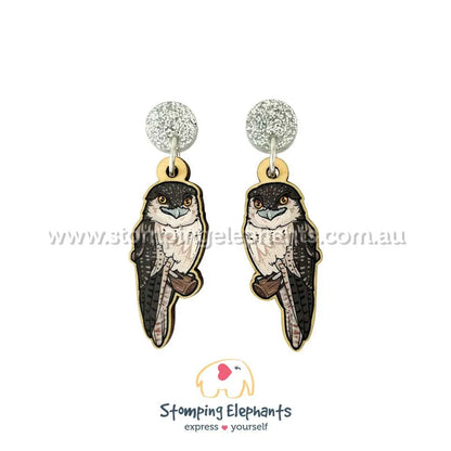 Native Australian Bird Dangle Earrings