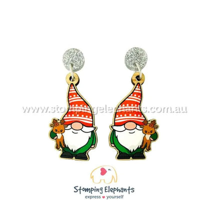 Traditional Christmas Dangle Earrings