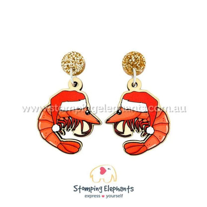 Aussie Christmas Dangle Earrings