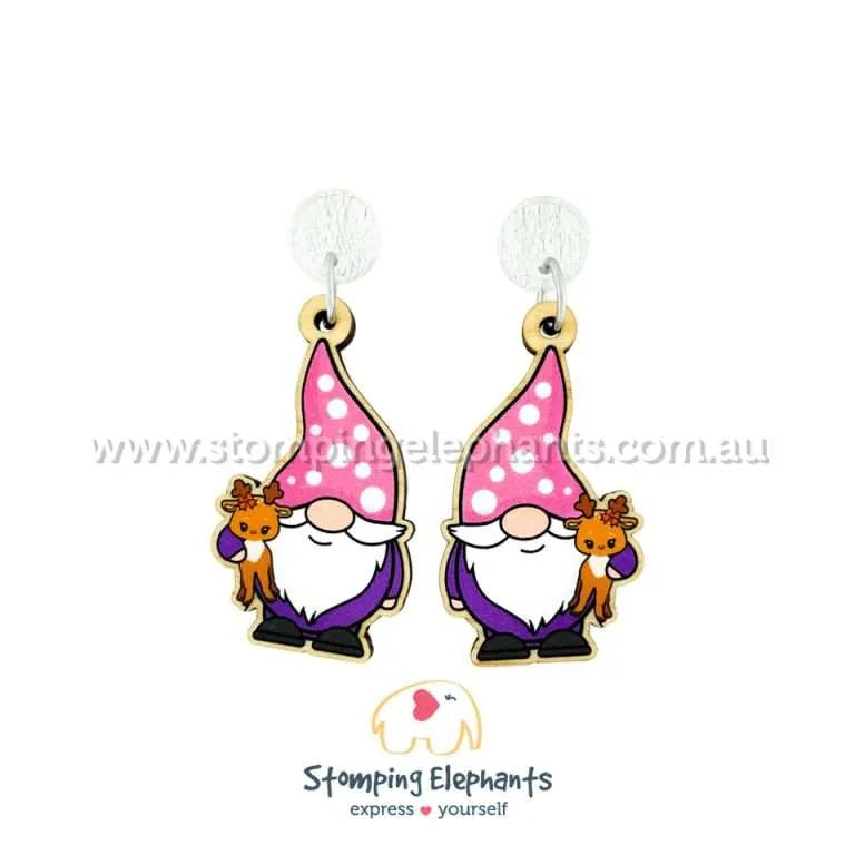 Traditional Christmas Dangle Earrings
