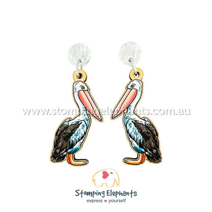Native Australian Bird Dangle Earrings