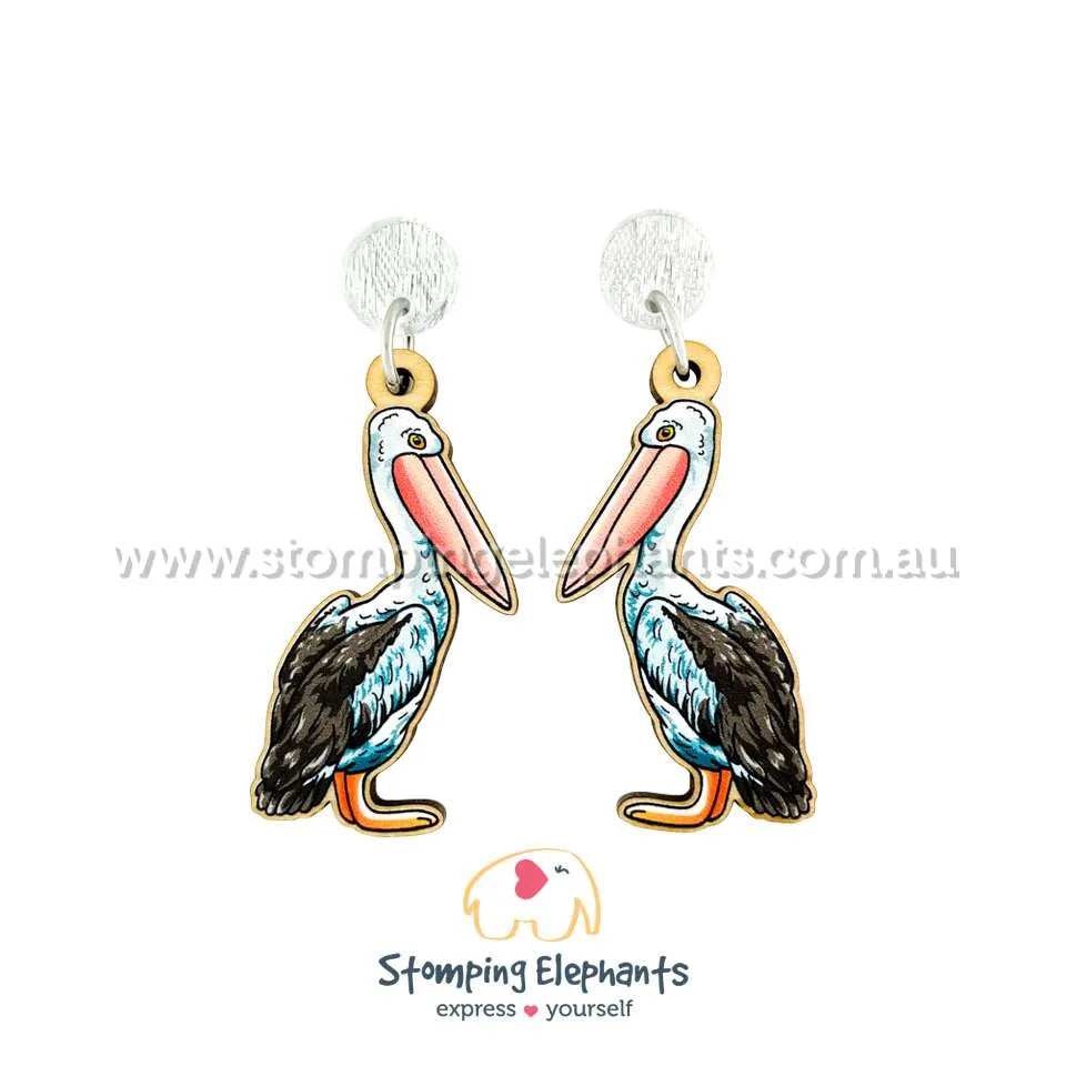 Native Australian Bird Dangle Earrings