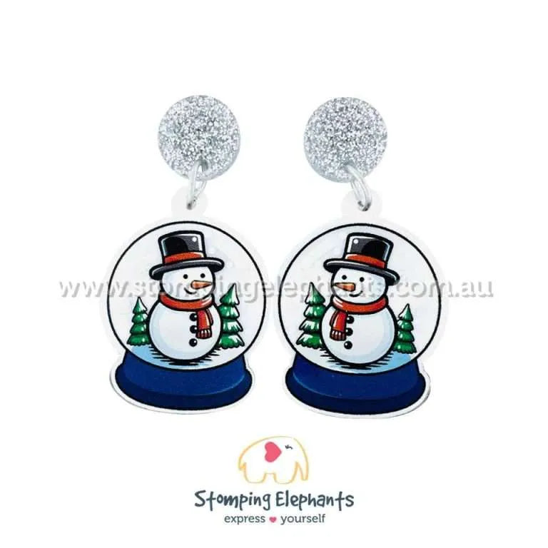 Traditional Christmas Dangle Earrings