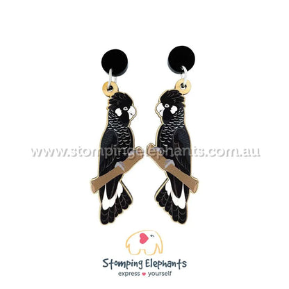 Native Australian Bird Dangle Earrings
