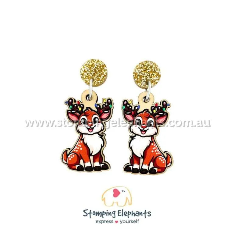 Traditional Christmas Dangle Earrings