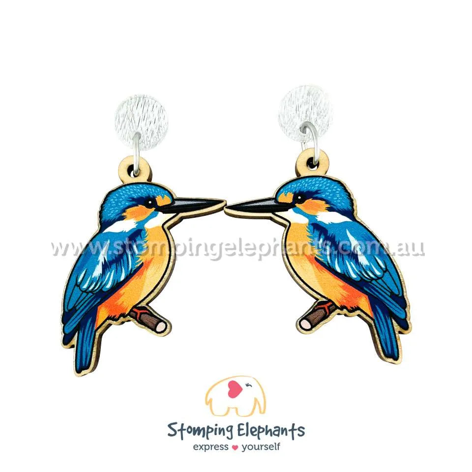 Native Australian Bird Dangle Earrings